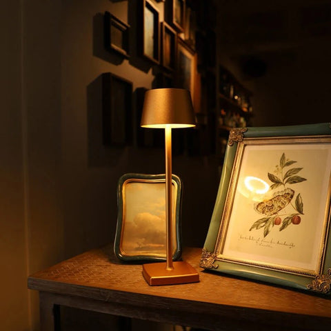 Lampe De Table Led Sans Fil Valira Métal Noir à Prix