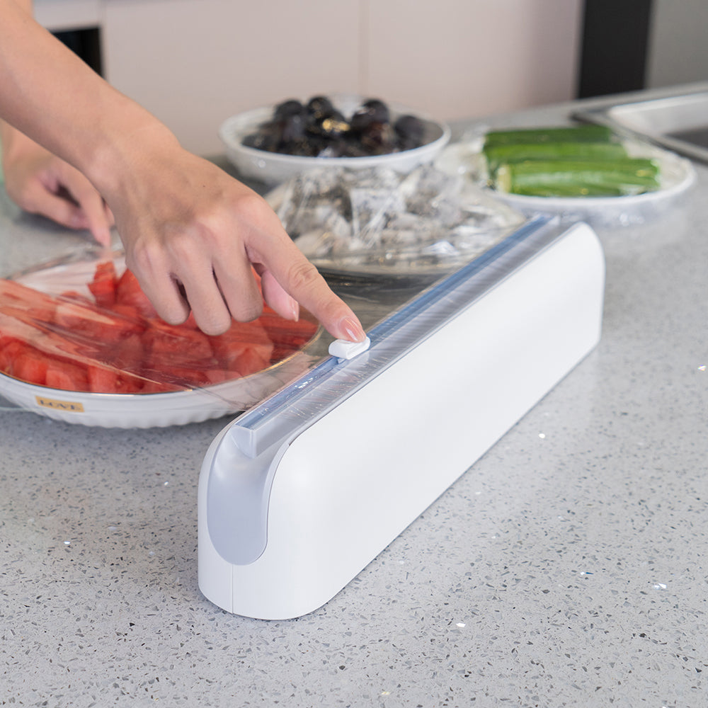 Anakel Home Distributeur Film Alimentaire Aimanté Avec Coupe-Glissière - Adaptable Toutes Boîtes