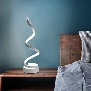 Lampe de chevet design en métal et acrylique, style artistique