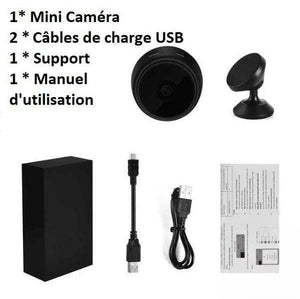 Mini Caméra, Caméra De Surveillance Sans Fil Wifi En Temps Réel Pour Le Bureau (Noir)[W2552 Mini Caméra, Caméra De Surveillance Sans Fil Wifi En Temps Réel Pour Le Bureau (Noir)[W2552