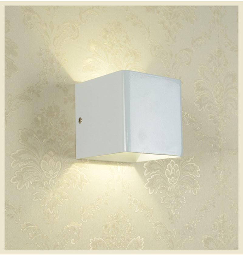 Modern LED Up Down Cube Wall Lamp - MODERNY