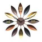Roma - Mediterranean Leaf Spoke Clock - MODERNY
